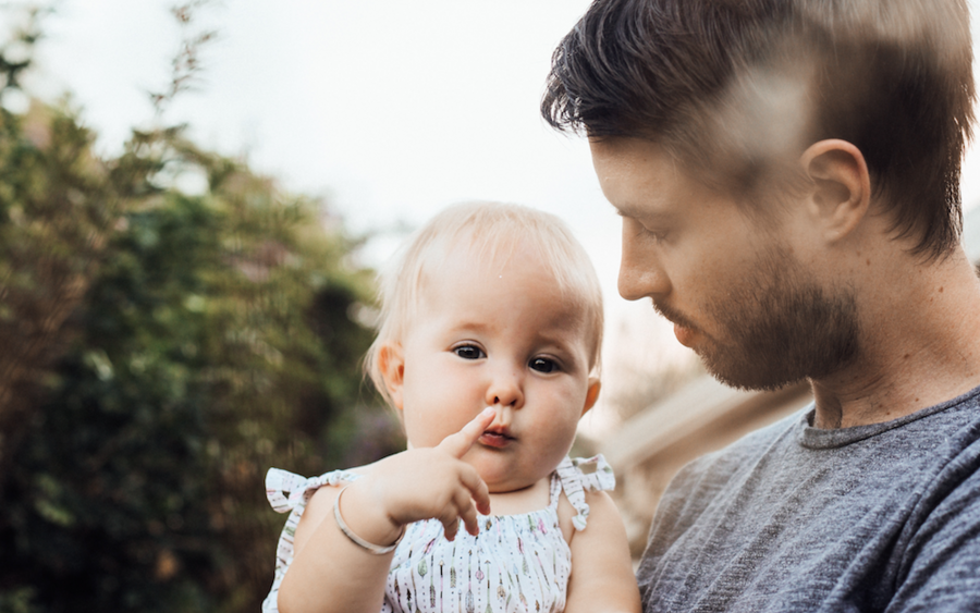 male with child