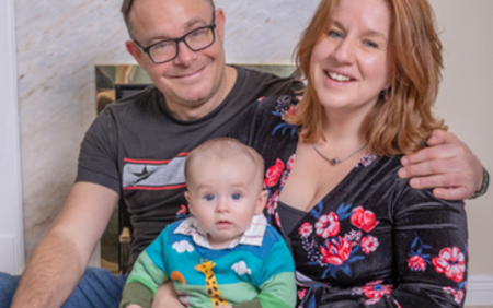 Family of Louise Biggs and her partner James