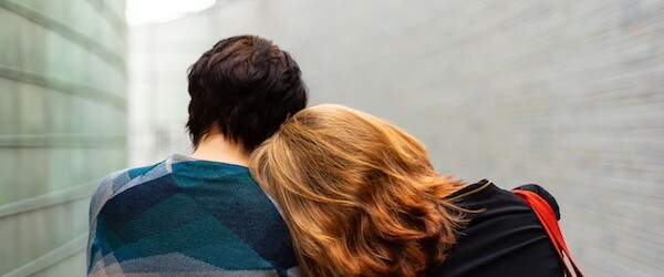 man and woman sad