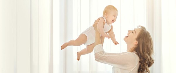 Woman and baby