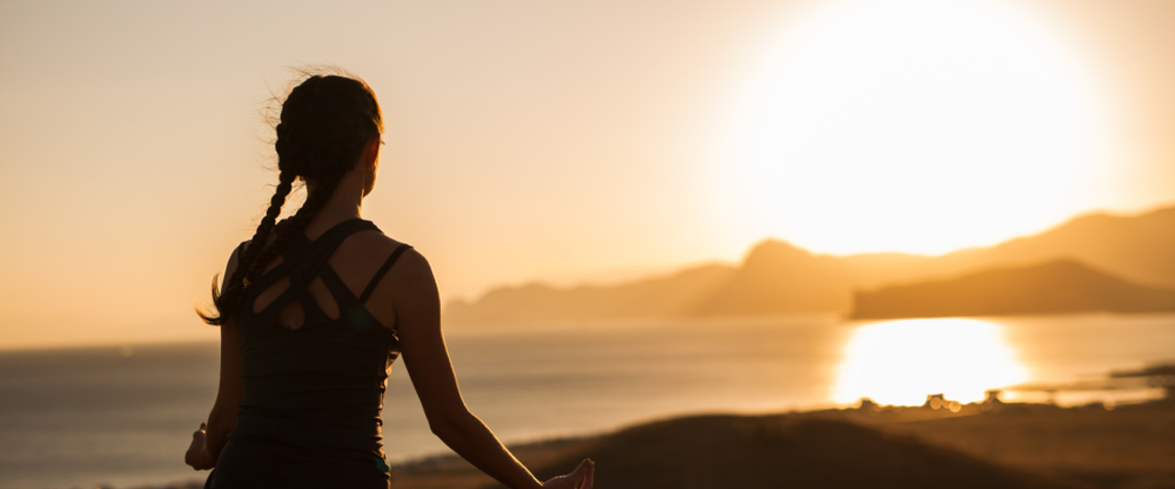 yoga sunset