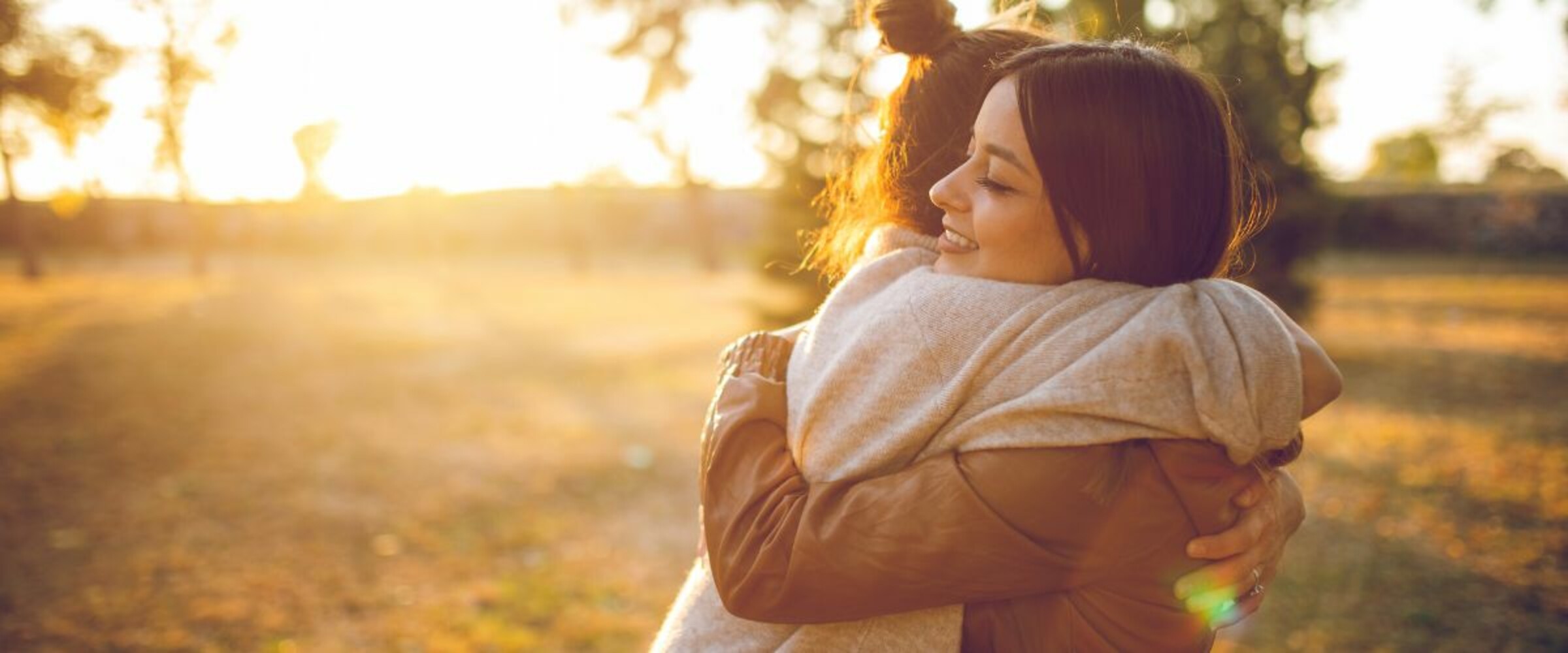 Woman Hugging